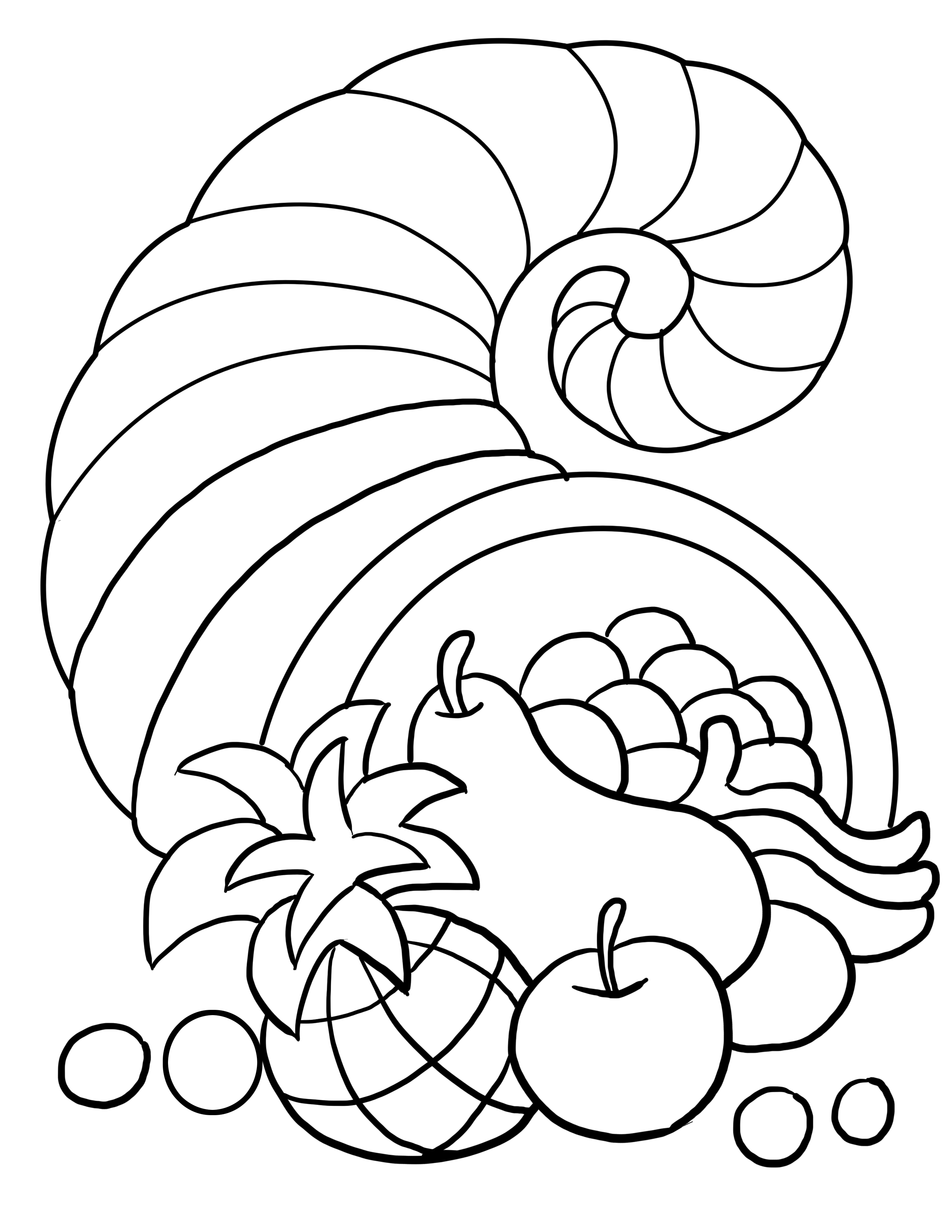 Happy Thanksgiving Free Printable Coloring Pages