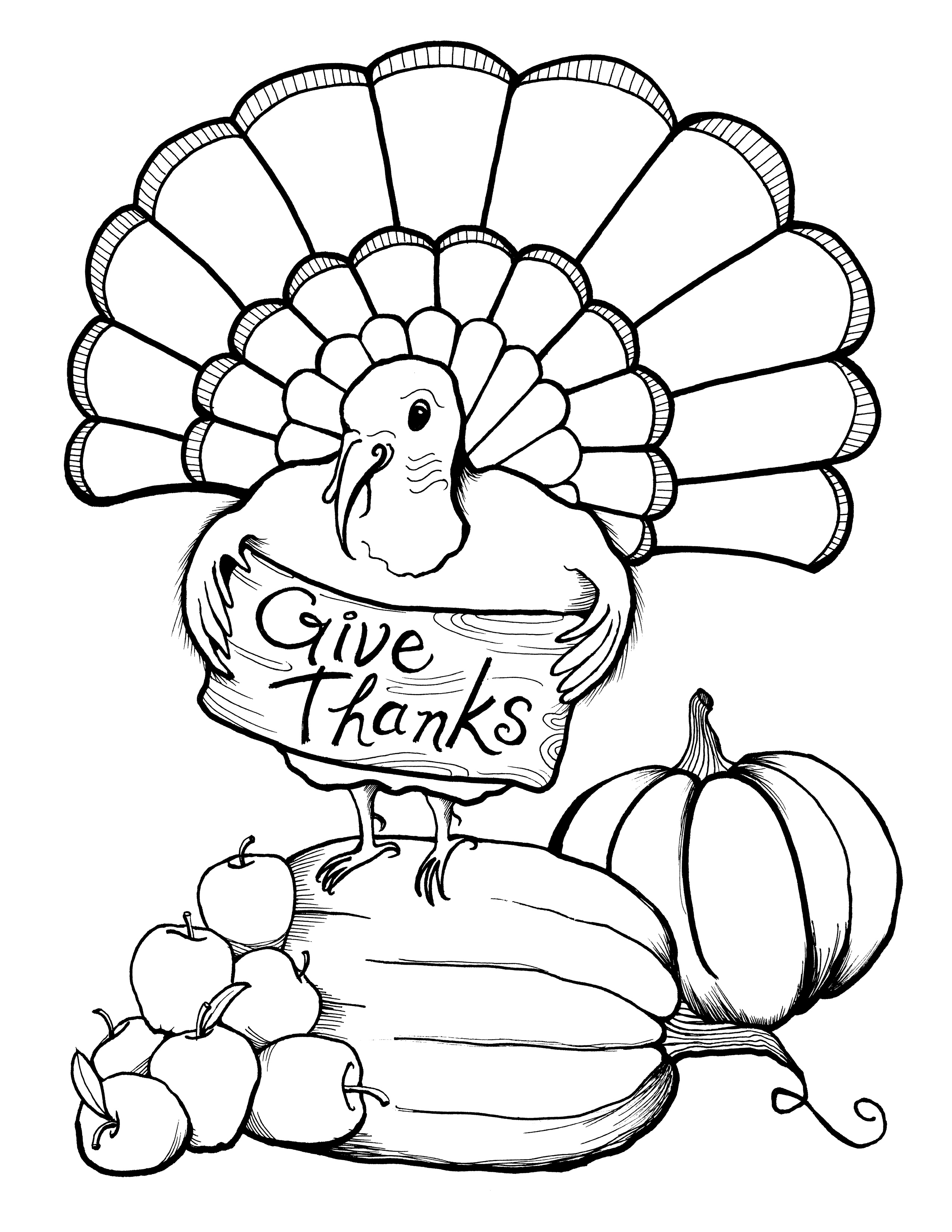 Printable Thanksgiving Coloring Pages | ColoringMe.com