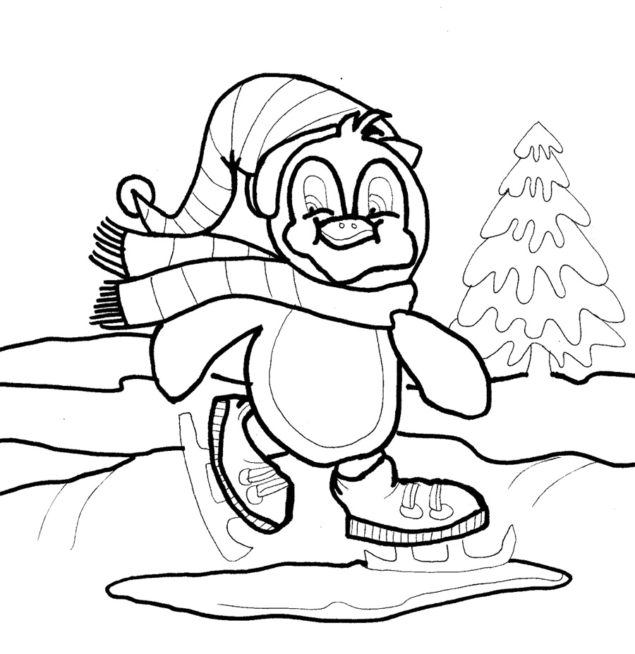 winter-to-draw-colouring-pages
