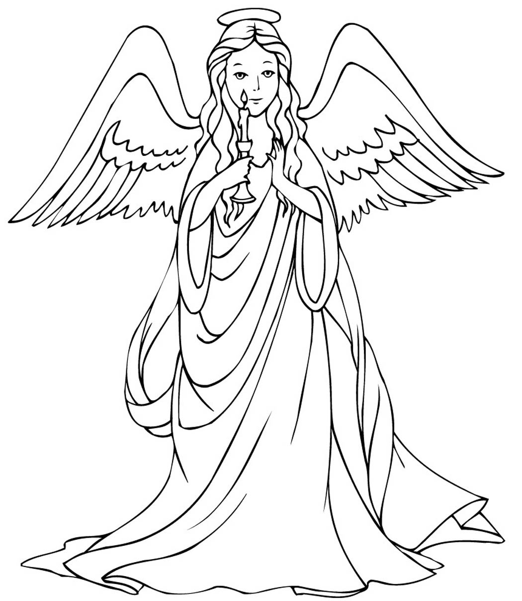 Printable Angel Coloring Pages ColoringMe