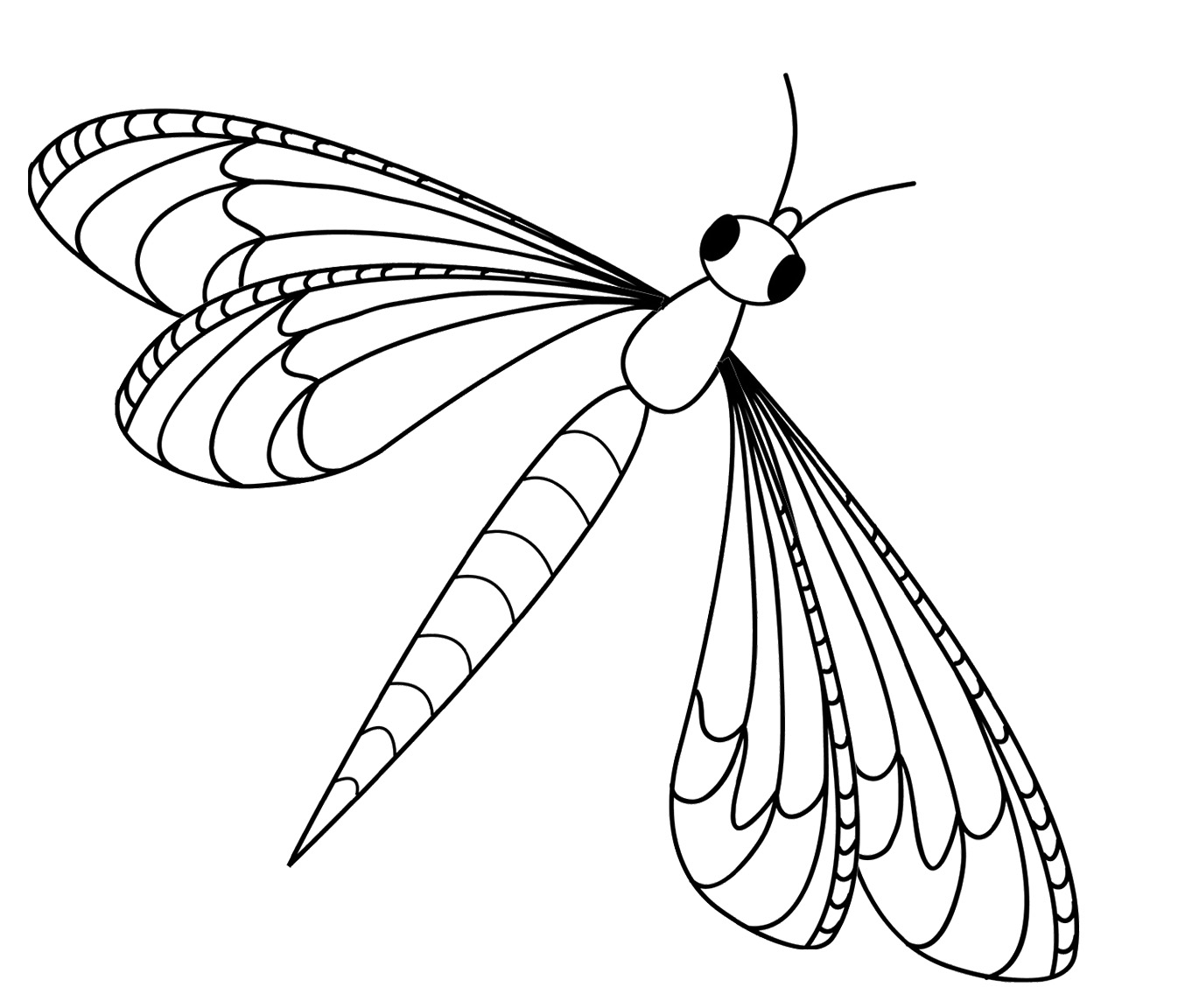 Dragonfly Coloring Pages Kidsuki