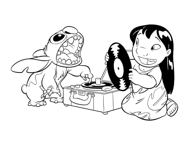 Lilo And Stitch Experiments Coloring Pages