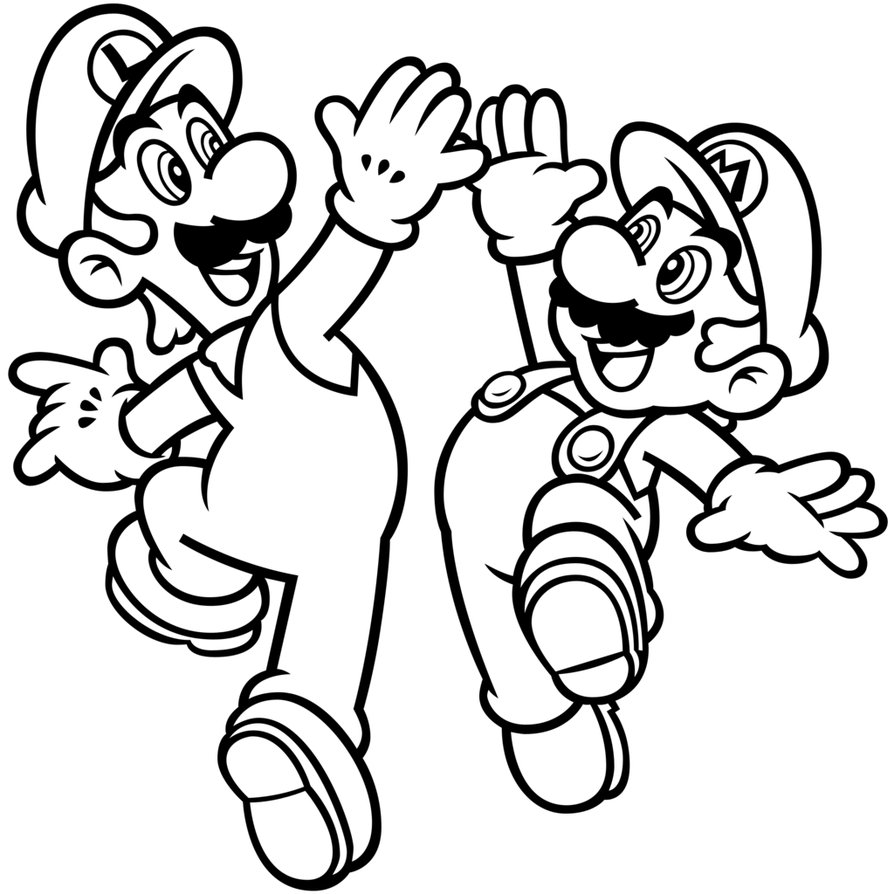Printable Luigi Coloring Pages Sheets Baby