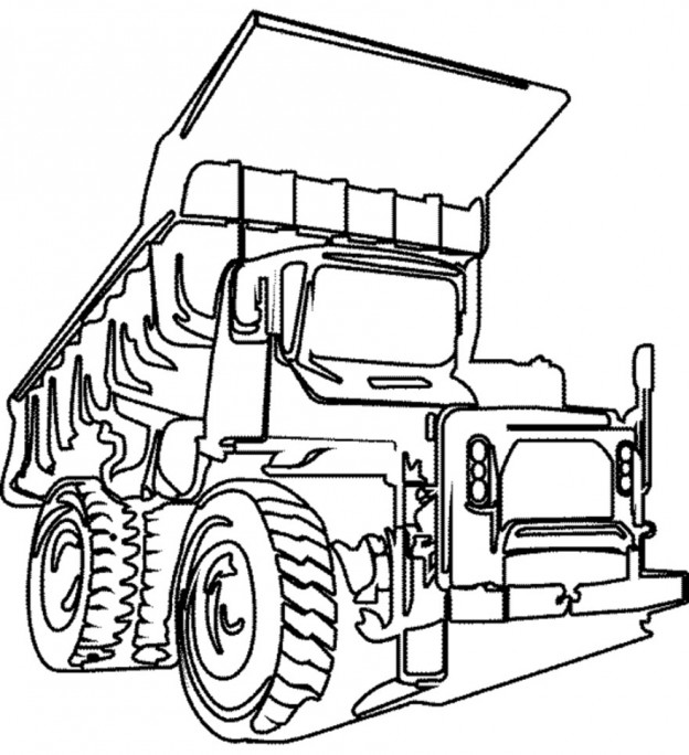 Free Dump Truck Coloring Sheets – ColoringMe.com