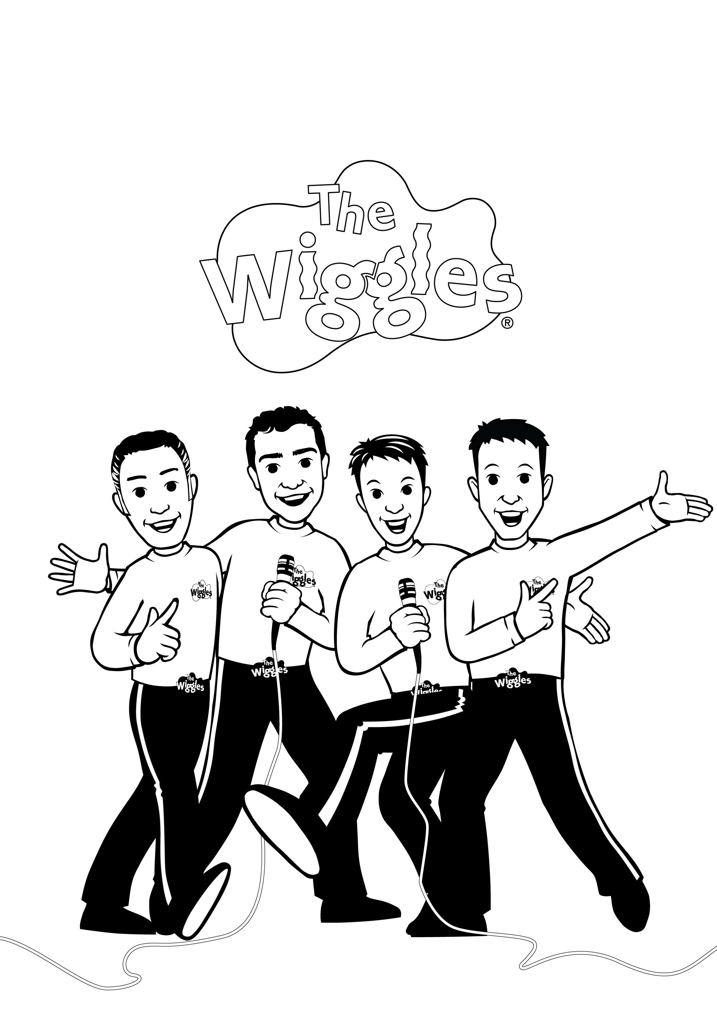 The Wiggles Coloring Sheet
