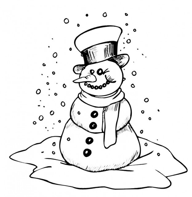 Printable Snowman Coloring Pages – ColoringMe.com