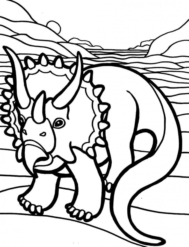 Printable Triceratops Coloring Pages | ColoringMe.com