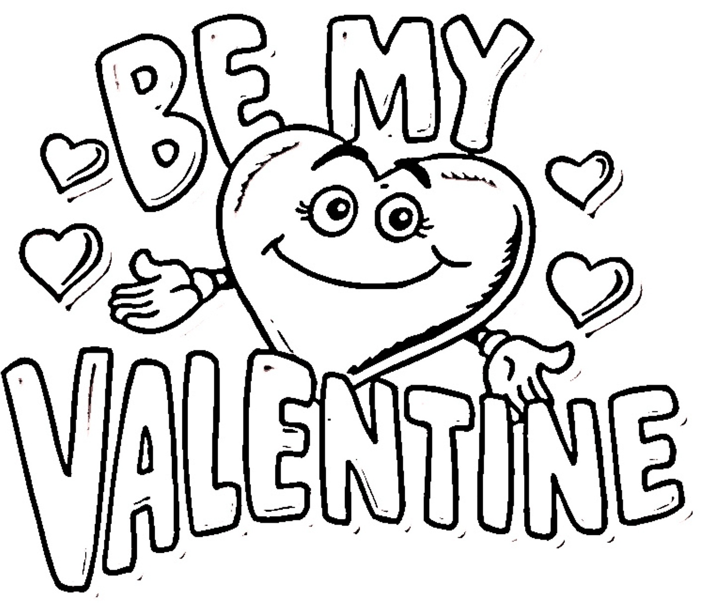 Spongebob Valentines Coloring Pages