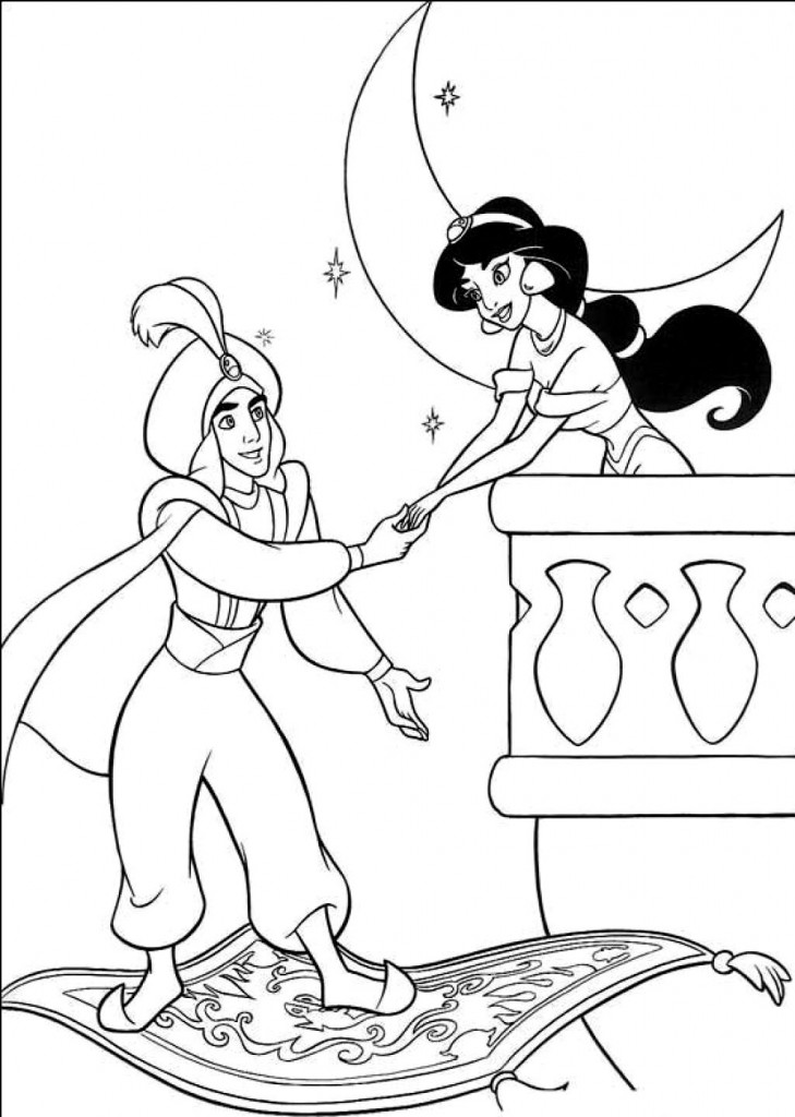 Aladdin Jasmine Coloring Pages | ColoringMe.com