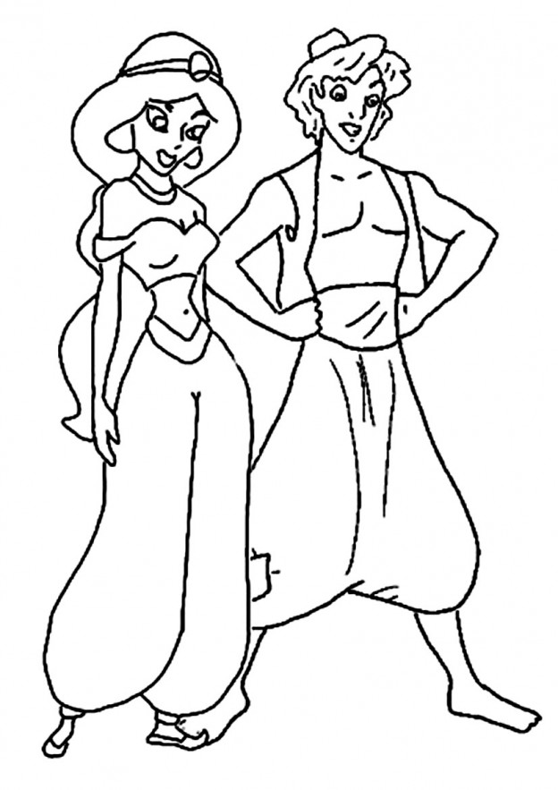 Printable Aladdin Coloring Pages | ColoringMe.com