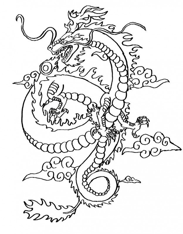 Chinese Dragon Coloring Pages Printable – Coloringme.com