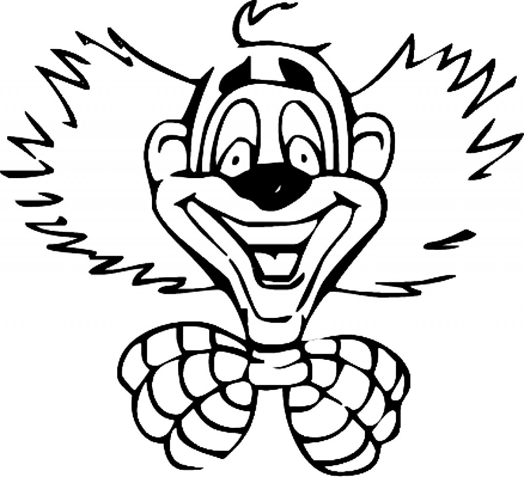 Clown Face Coloring Pages | ColoringMe.com