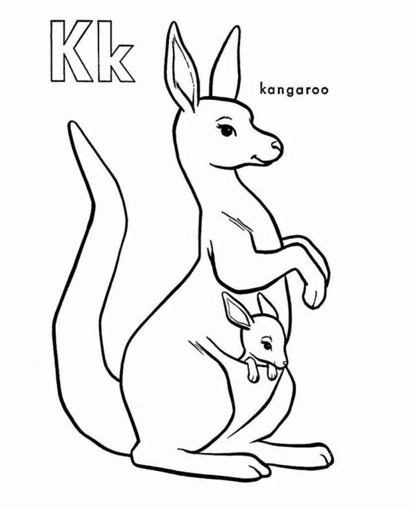 Printable Kangaroo Coloring Pages | ColoringMe.com