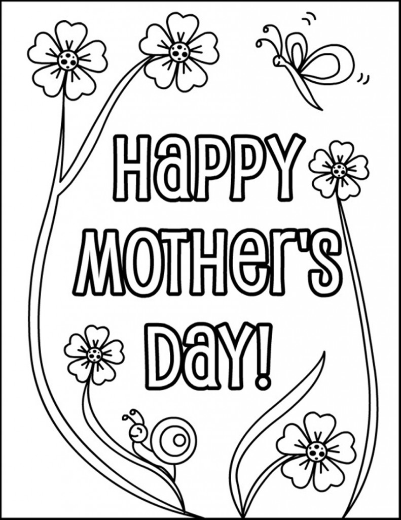 Mothers Day Coloring Pages To Print