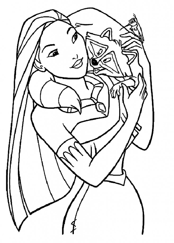 Printable Pocahontas Coloring Pages – ColoringMe.com