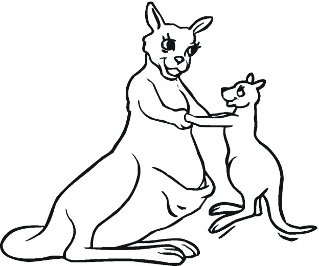 Printable Kangaroo Coloring Pages – ColoringMe.com