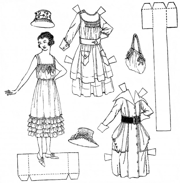 Printable Paper Doll Coloring Pages – ColoringMe.com