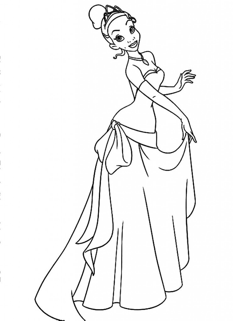 Printable Princess Tiana Coloring Pages – ColoringMe.com