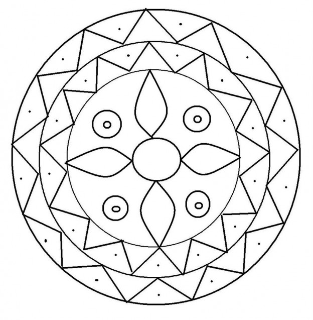 Printable Rangoli Coloring Pages – ColoringMe.com