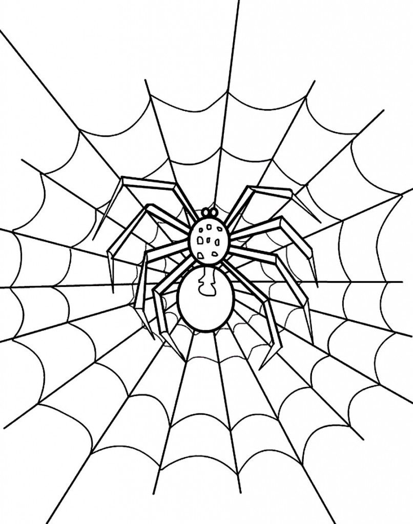 Printable Spider Web Coloring Pages – ColoringMe.com