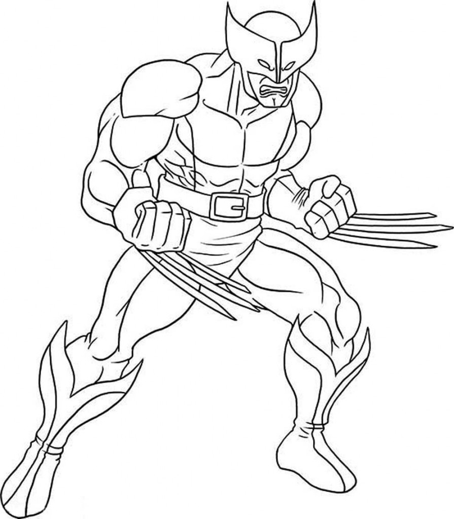 Printable Wolverine Coloring Pages – ColoringMe.com