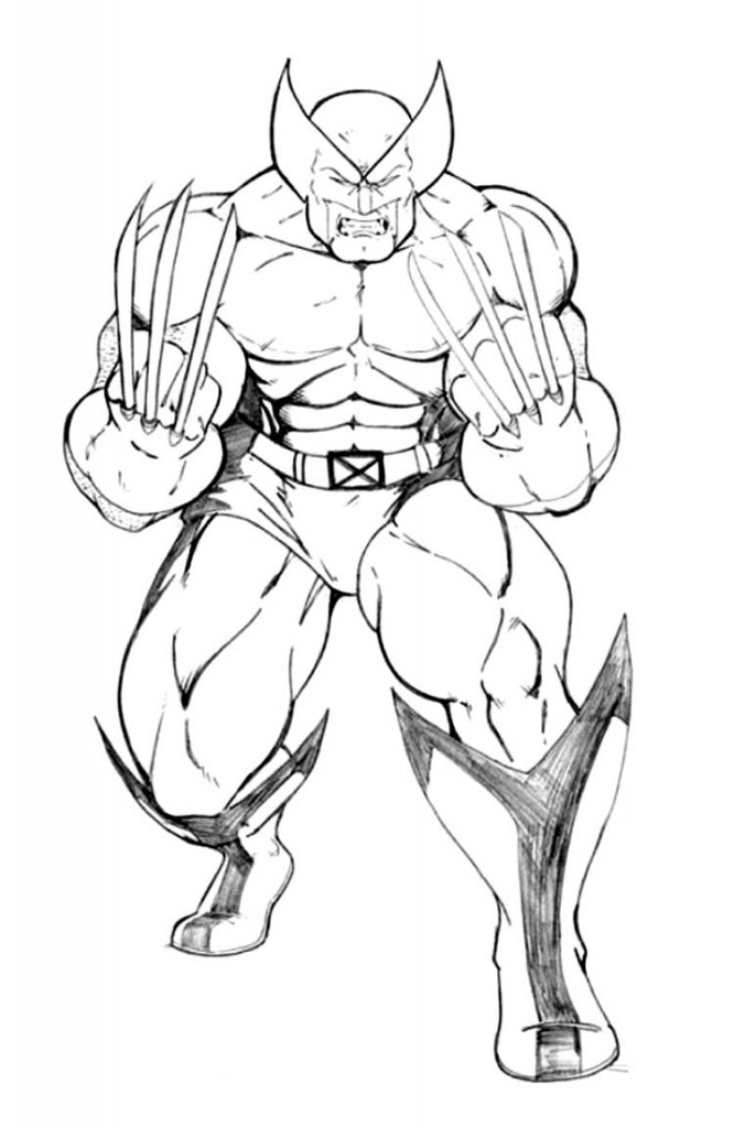 Printable Wolverine Coloring Pages – ColoringMe.com