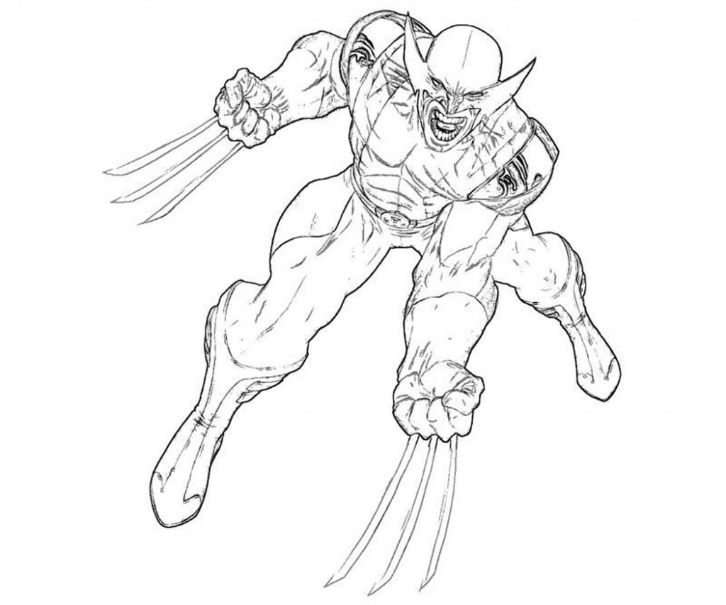 Printable Wolverine Coloring Pages – ColoringMe.com