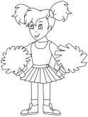 Printable Cheerleading Coloring Pages Coloringme Com