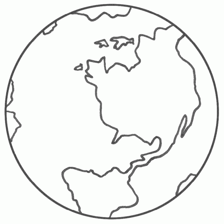 Coloring Pages of The Earth