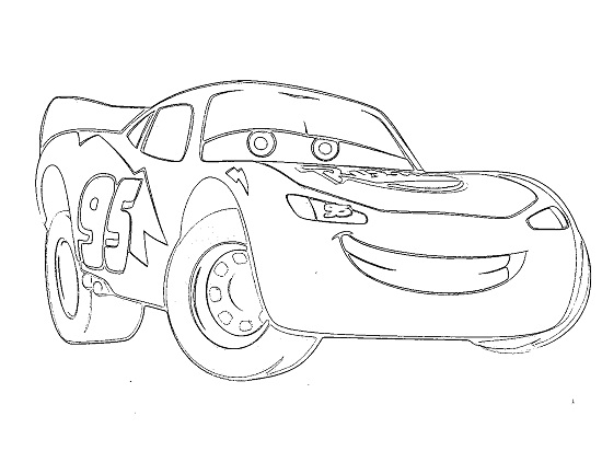 Printable Lightning McQueen Coloring Pages 