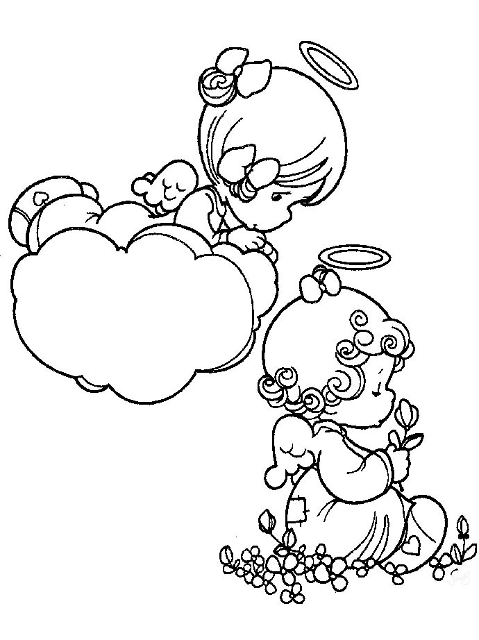 precious moments coloring pages love