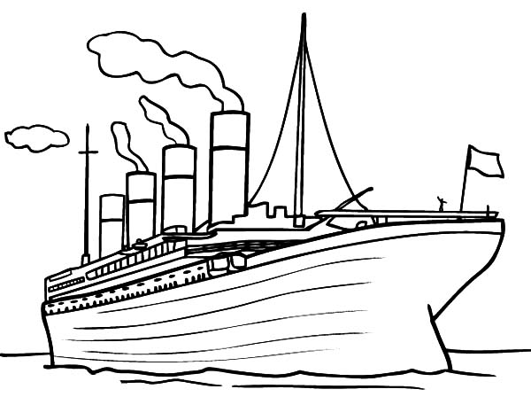 titanic pictures to print and color