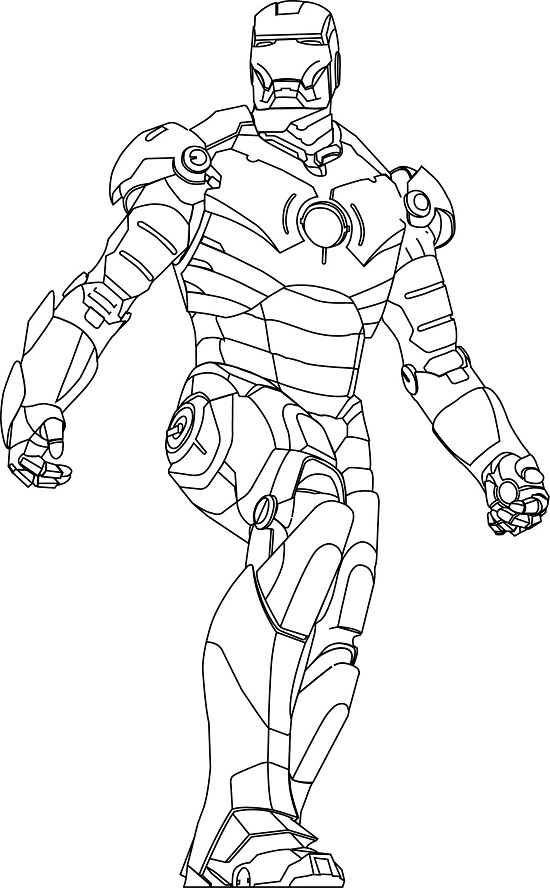 among us iron man coloring pages