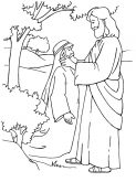 Jesus Heals the Blind Man Coloring Page | ColoringMe.com