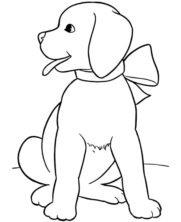 cute puppy coloring pages images