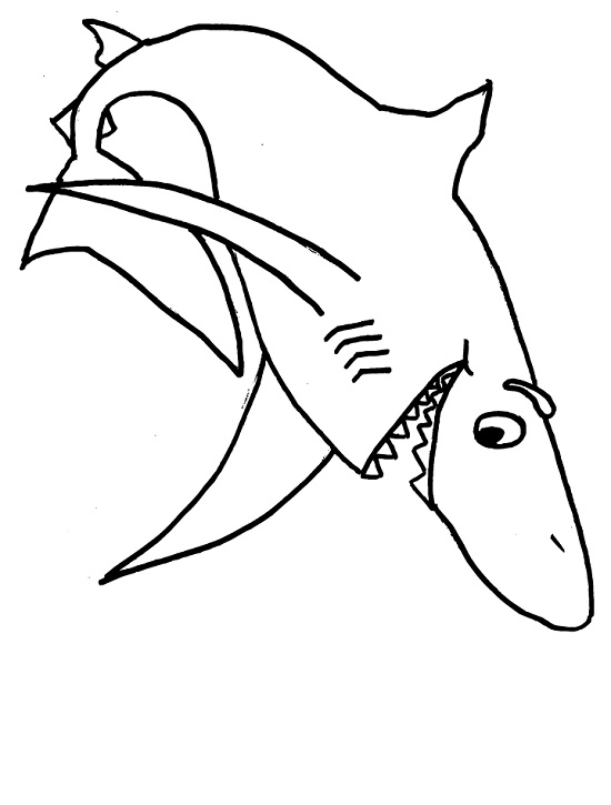 printable shark coloring pages  coloringme