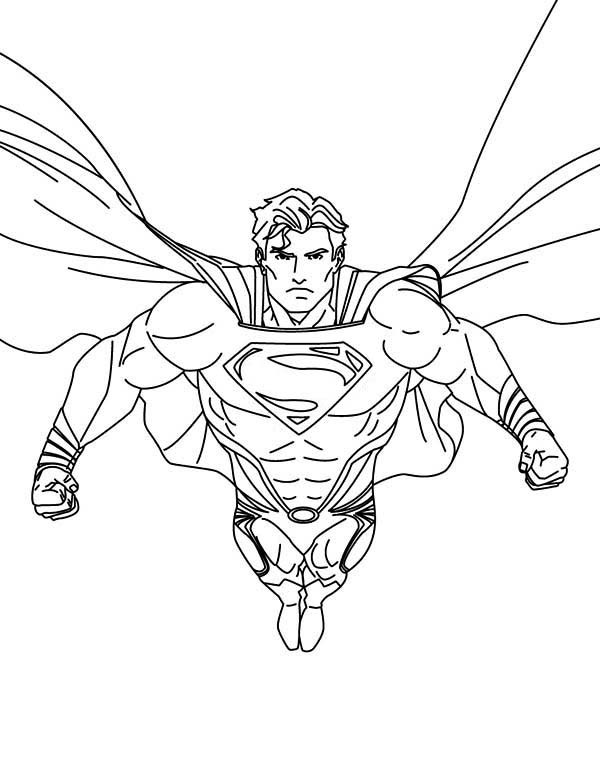 man of steel coloring page