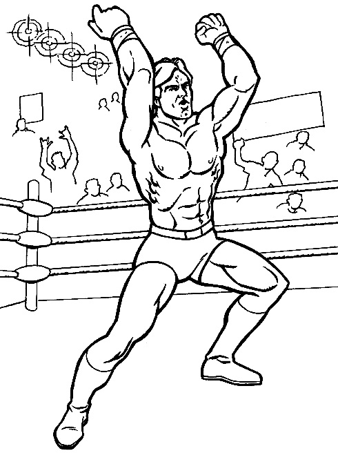 wwe wrestlers coloring pages
